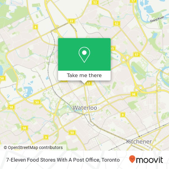 7-Eleven Food Stores With A Post Office map