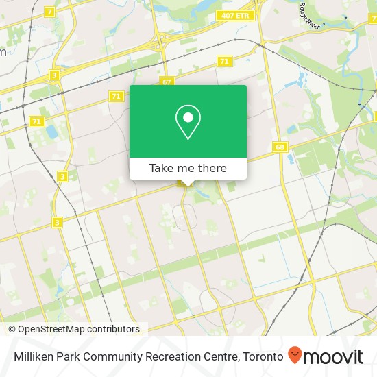 Milliken Park Community Recreation Centre map