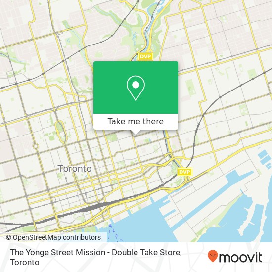 The Yonge Street Mission - Double Take Store map