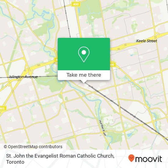 St. John the Evangelist Roman Catholic Church map