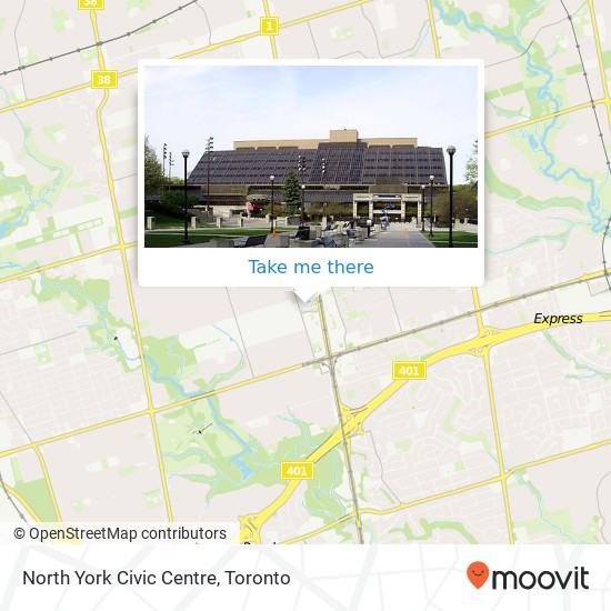 North York Civic Centre map