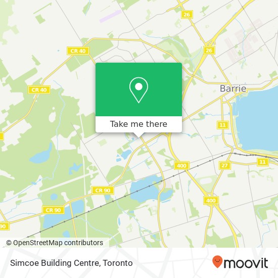 Simcoe Building Centre map