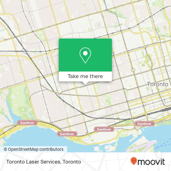 Toronto Laser Services map