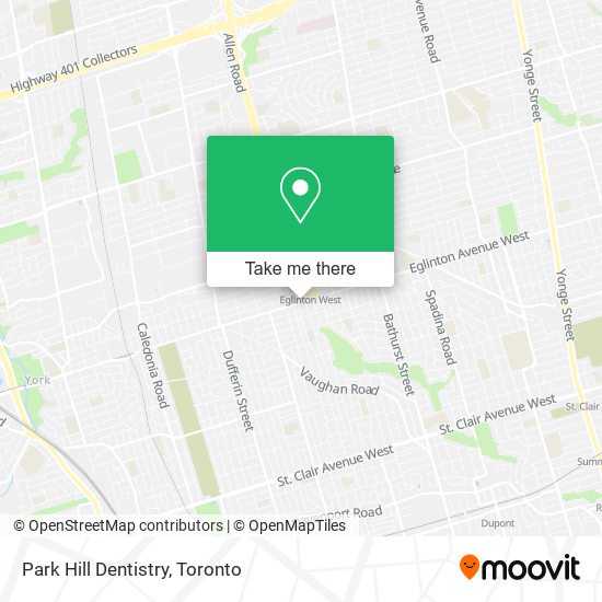 Park Hill Dentistry map