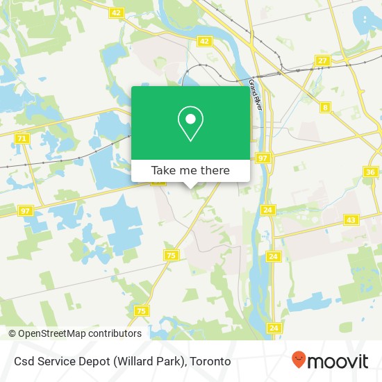 Csd Service Depot (Willard Park) map