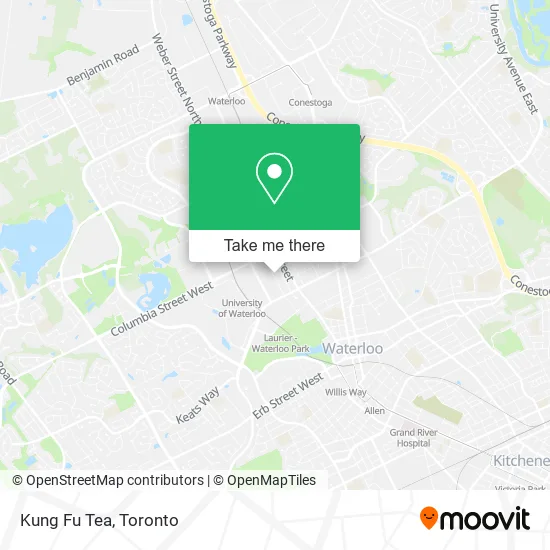 Kung Fu Tea map