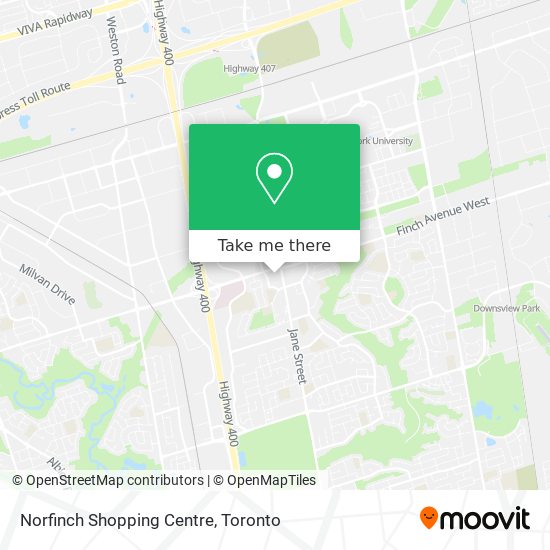 Norfinch Shopping Centre map