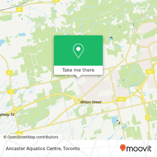 Ancaster Aquatics Centre map