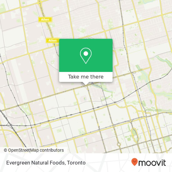 Evergreen Natural Foods map