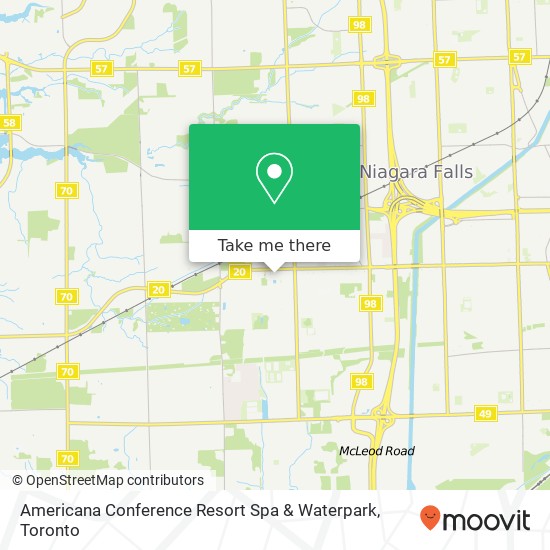 Americana Conference Resort Spa & Waterpark map