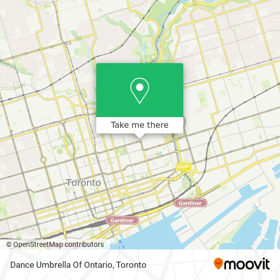 Dance Umbrella Of Ontario map