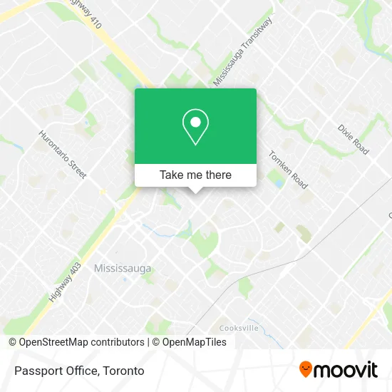 Passport Office map