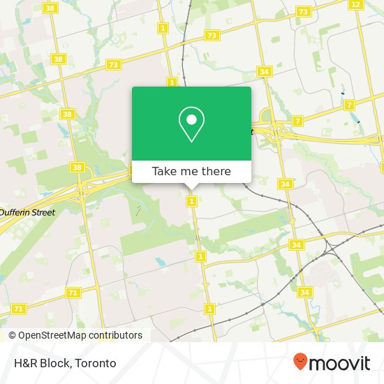 H&R Block map