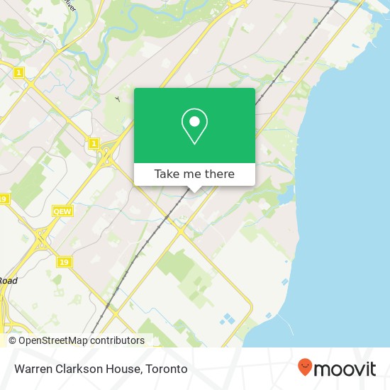 Warren Clarkson House map