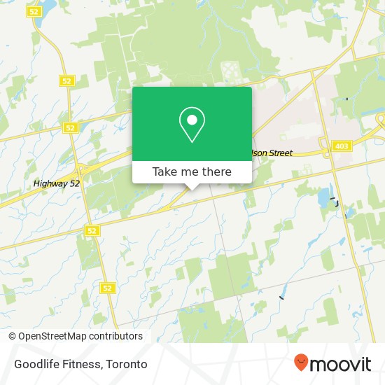 Goodlife Fitness map