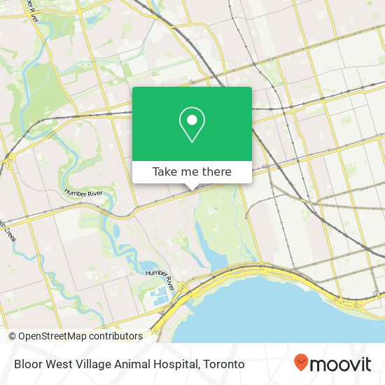 Bloor West Village Animal Hospital map