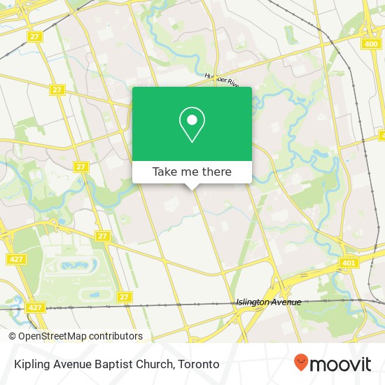 Kipling Avenue Baptist Church map