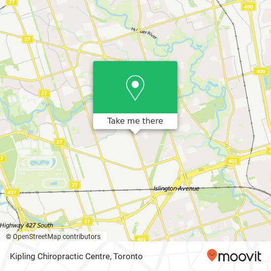 Kipling Chiropractic Centre map