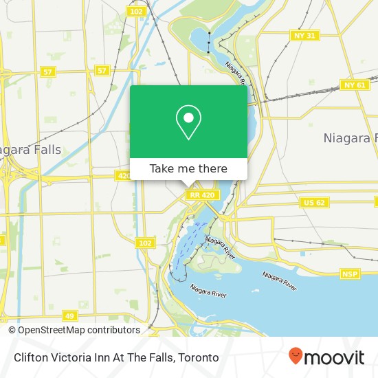 Clifton Victoria Inn At The Falls map