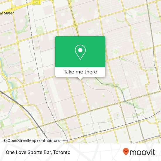 One Love Sports Bar map