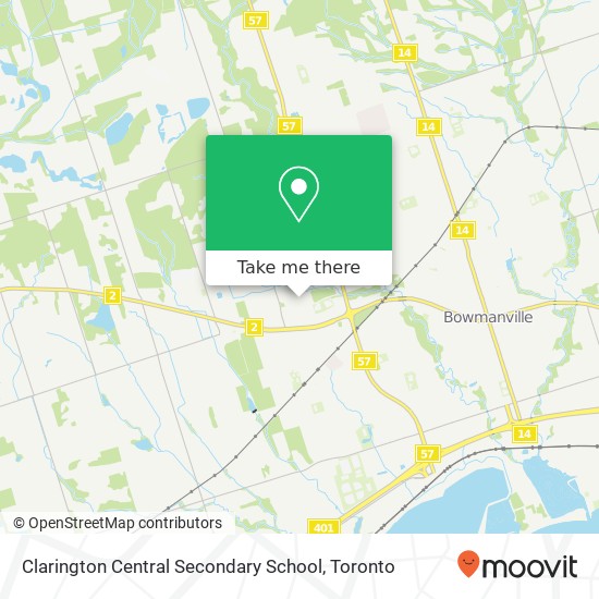 Clarington Central Secondary School map