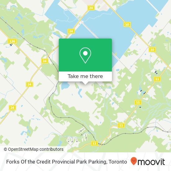 Forks Of The Credit Provincial Park Parking map