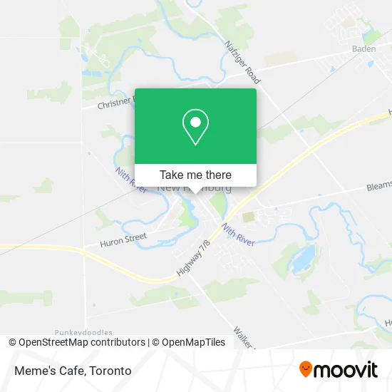 Meme's Cafe map