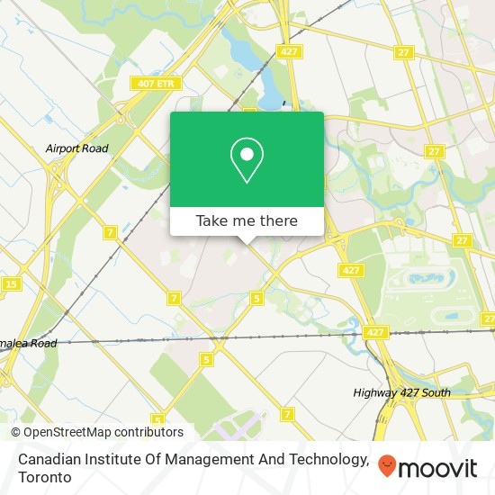 Canadian Institute Of Management And Technology map