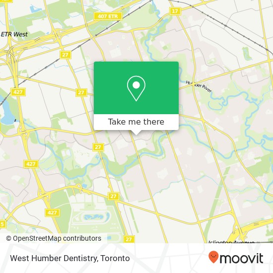 West Humber Dentistry map