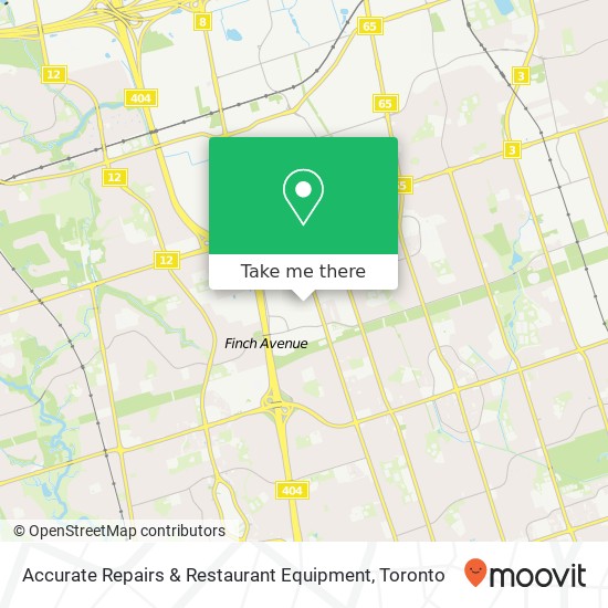 Accurate Repairs & Restaurant Equipment map