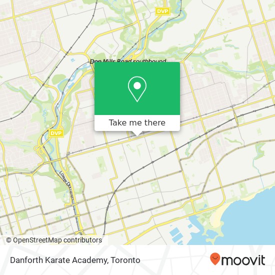 Danforth Karate Academy map