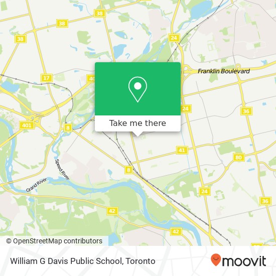 William G Davis Public School map