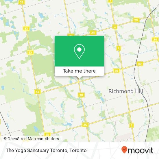 The Yoga Sanctuary Toronto map