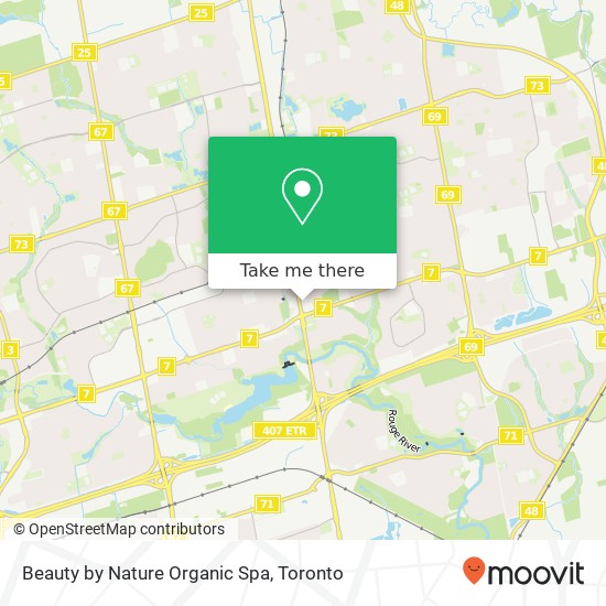 Beauty by Nature Organic Spa map