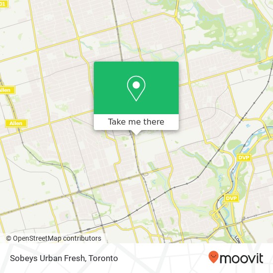 Sobeys Urban Fresh map