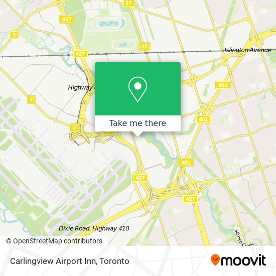 Carlingview Airport Inn map