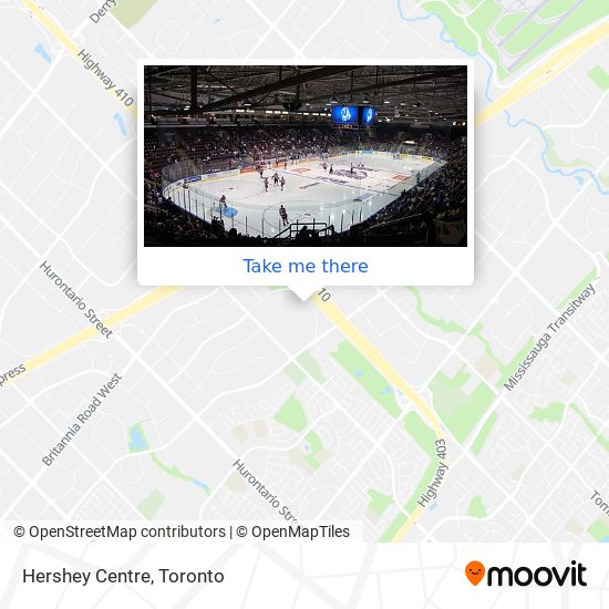 Hershey Centre map