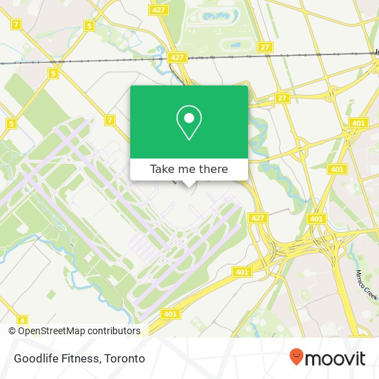 Goodlife Fitness map