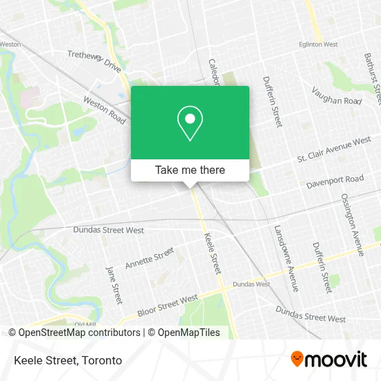 Keele Street map
