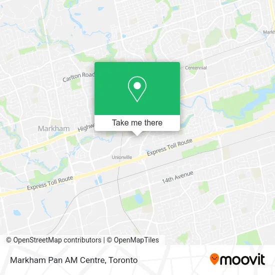 Markham Pan AM Centre map