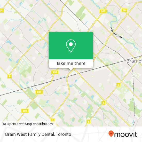 Bram West Family Dental map