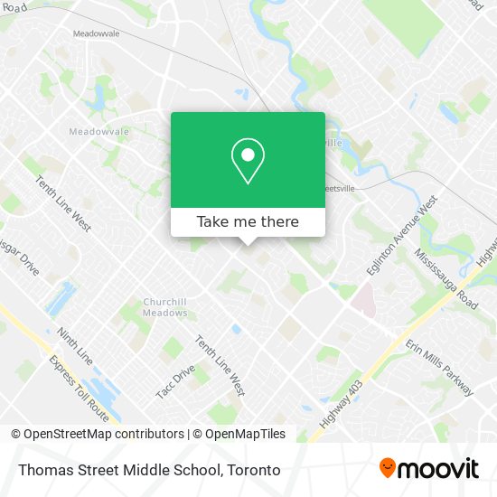 Thomas Street Middle School map