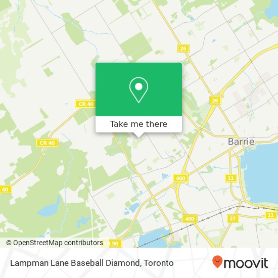 Lampman Lane Baseball Diamond map