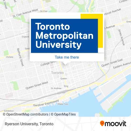 Ryerson University map