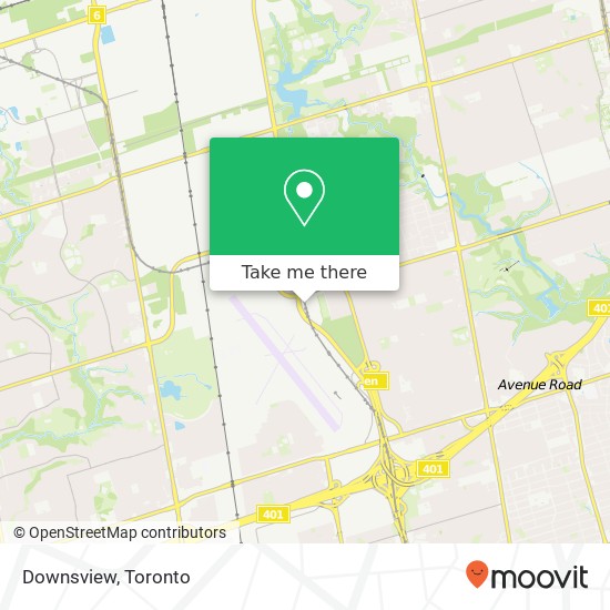 Downsview map