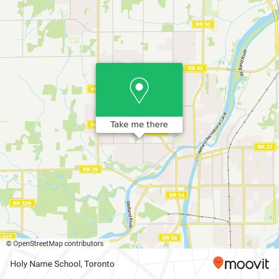 Holy Name School map