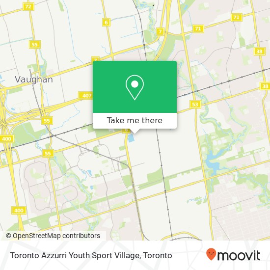 Toronto Azzurri Youth Sport Village map