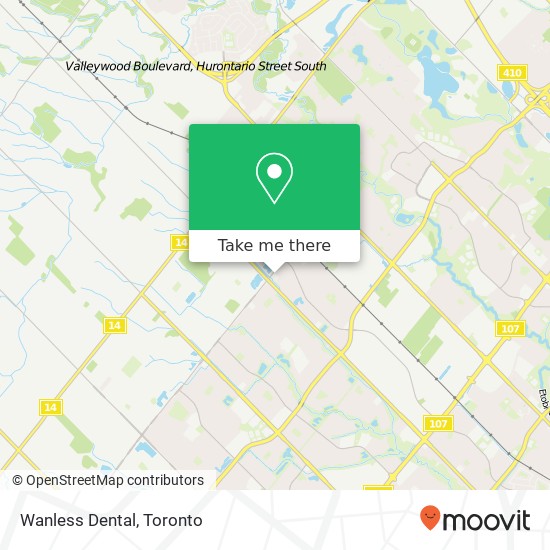 Wanless Dental map