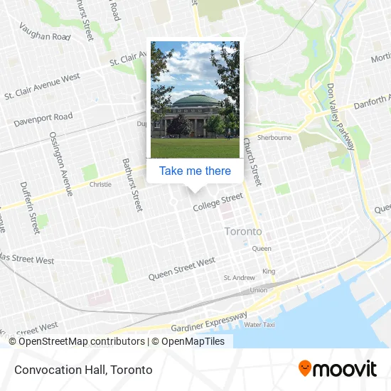 Convocation Hall map