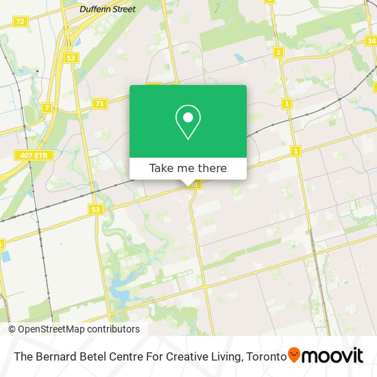 The Bernard Betel Centre For Creative Living map